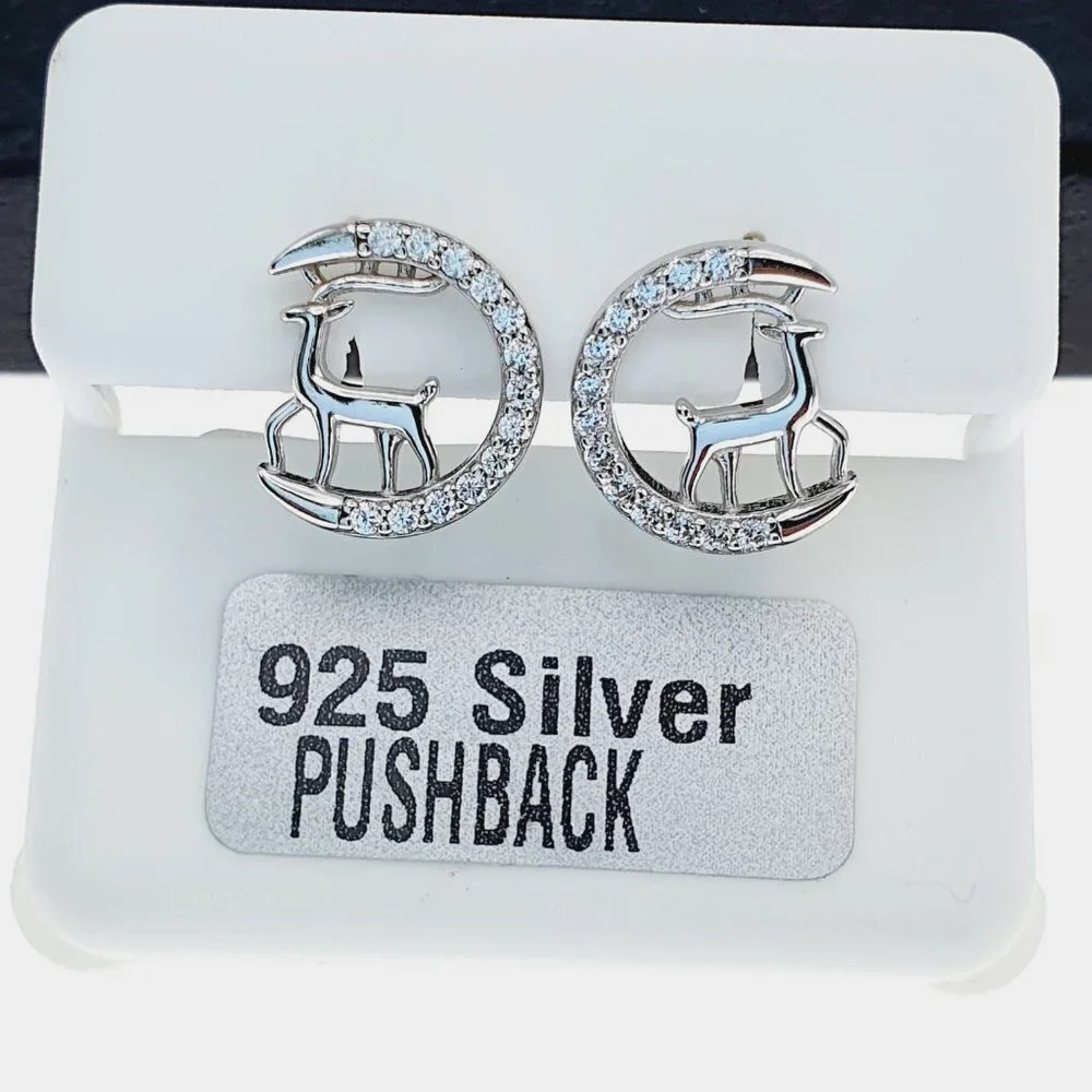 "925 sterling silver luxury CZ earrings for women/girls, Best for RJUS2226